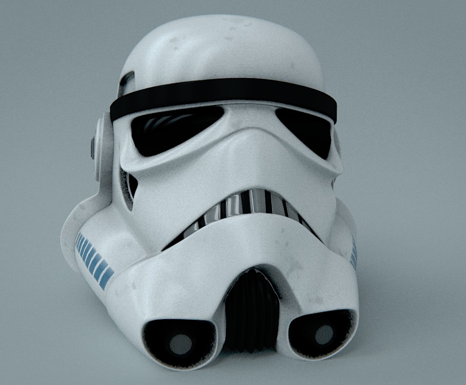 Stormtrooper Helmet by croasan with some UVs preview image 1